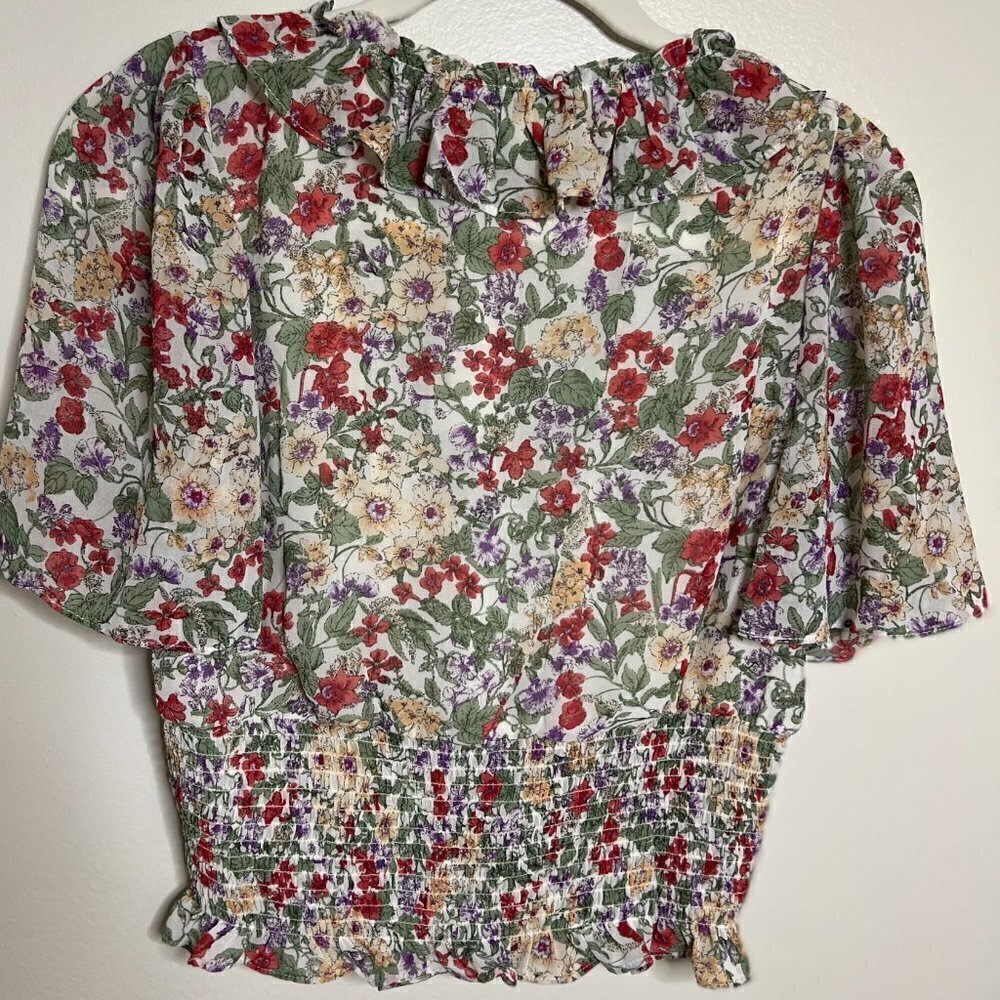 ASTR The Label Flutter Sleeve Top Size M - Picture 3 of 5